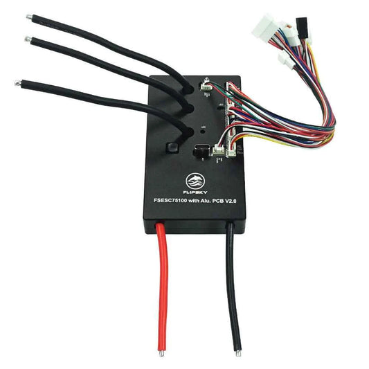 Flipsky 75100 V2.0 With Aluminum PCB With Power Key Switch Button Based on VESC For Electric Skateboard / Scooter / Ebike