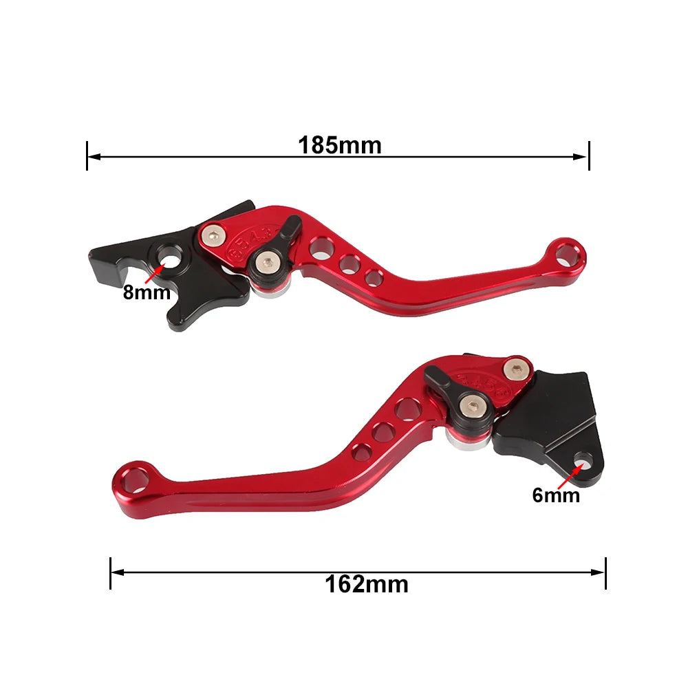 Motorrad Bremshebel & Kupplungshebel Set (1 Paar) 22mm / 7/8" – Universal für 125cc Pit Bike & Motorbike
