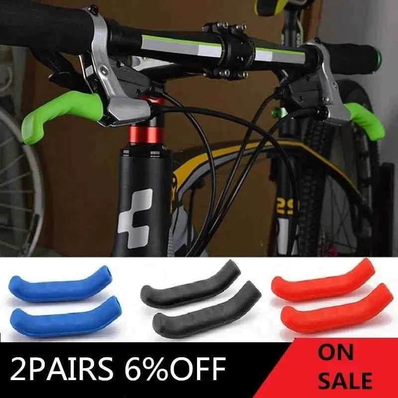 1/2/3Pair Bike Brake Lever Protective Silicone Bicycle Lever Grips Bicycle Brake Handle Cover Bicycle Accessories