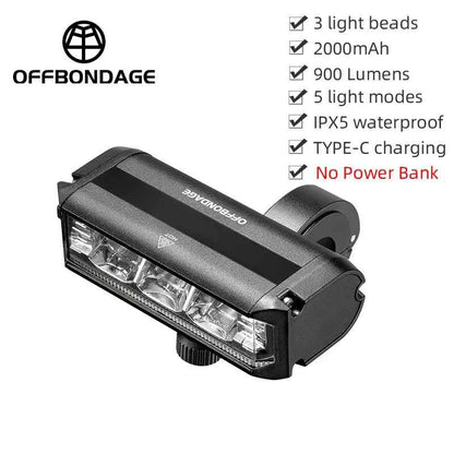 Front LED Light For Xiaomi Ninebot Electric Scooter 2000mAh 4000mAh Waterproof Flashlight USB Charging Bicycle Cycling Lamp